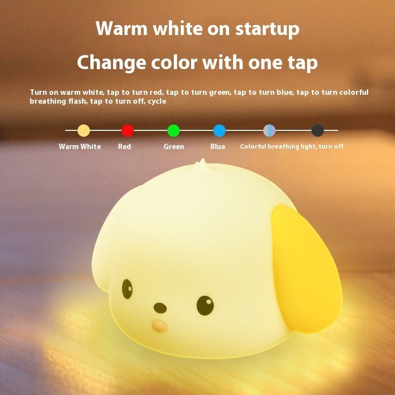 Silicone Atmosphere Small Night Lamp Bedroom Decoration Induction Night Light - Zambeel
