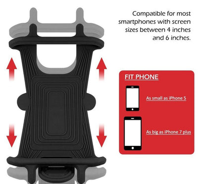 Silicone Bicycle Mobile Phone Bracket Motorcycle Shockproof Anti - Shake Car Bracket - Zambeel