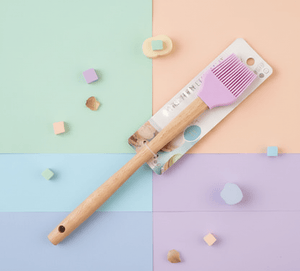 Silicone Oil Brush with Wooden Handle - Zambeel