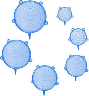 Silicone Stretch Lids With Bowl (Pack of 6) - Zambeel