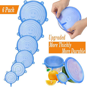Silicone Stretch Lids With Bowl (Pack of 6) - Zambeel