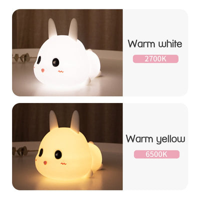 Silly Rabbit Silicone Night Light - Zambeel