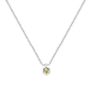 Silver Plated Sparkling Necklace For Women Lvzuan Light Luxury Minority Design - Zambeel