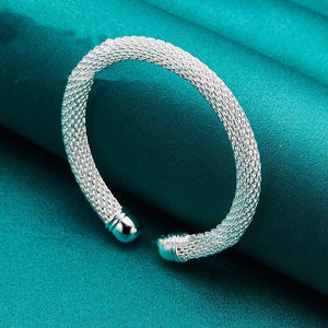 Silver Woven Mesh Bracelet Ornaments - Zambeel
