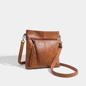 Simple And High - end Textured Artificial Leather Retro Men's And Women's Handbags Fashion - Zambeel