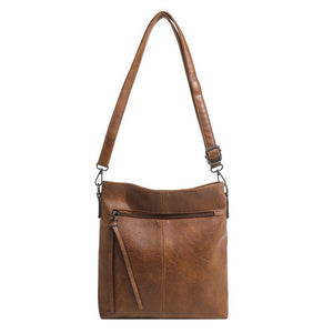 Simple And High - end Textured Artificial Leather Retro Men's And Women's Handbags Fashion - Zambeel