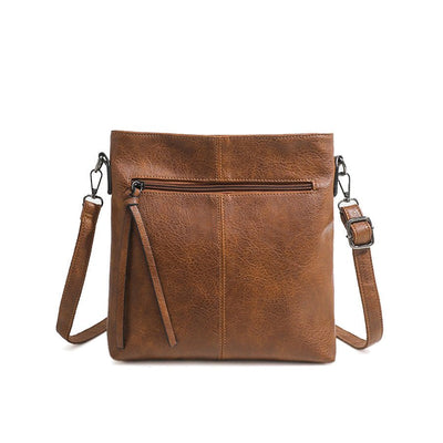Simple And High - end Textured Artificial Leather Retro Men's And Women's Handbags Fashion - Zambeel