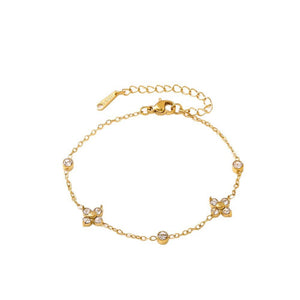 Simple And Versatile Retro Niche Floral Hand Jewelry - Zambeel