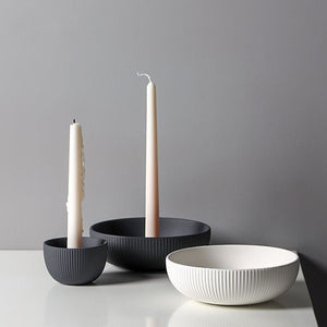 Simple Ceramic Candle Tray Candle Holder Candle Utensils - Zambeel