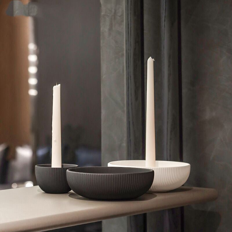 Simple Ceramic Candle Tray Candle Holder Candle Utensils - Zambeel