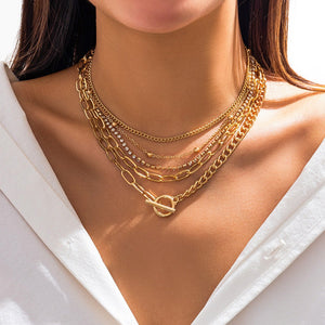 Simple Geometric OT Buckle All - match Necklace - Zambeel