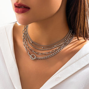 Simple Geometric OT Buckle All - match Necklace - Zambeel