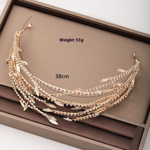 Simple Golden Alloy Double Mesh Headband - Zambeel
