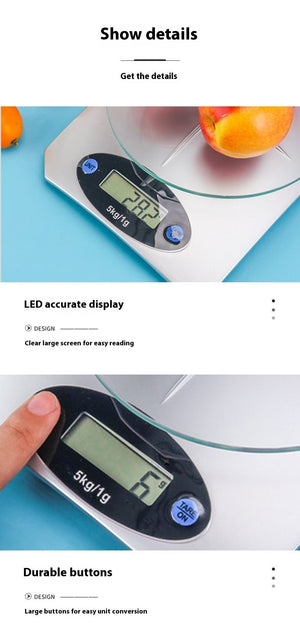 Simple Mini Kitchen Electronic Scale - Zambeel