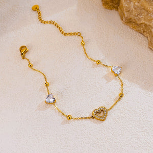 Simple Niche Bracelet Female Titanium Steel Gold Plated - Zambeel