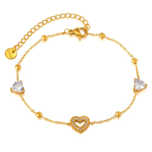 Simple Niche Bracelet Female Titanium Steel Gold Plated - Zambeel