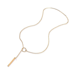 Simple Personality Circle Short Necklace For Women - Zambeel