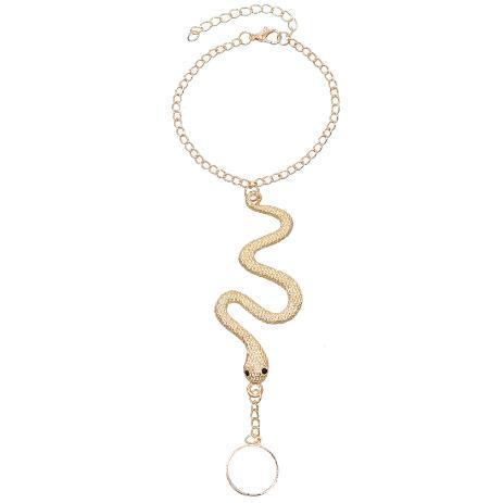 Simple Personality Irregular Alloy Serpentine Finger Chain - Zambeel