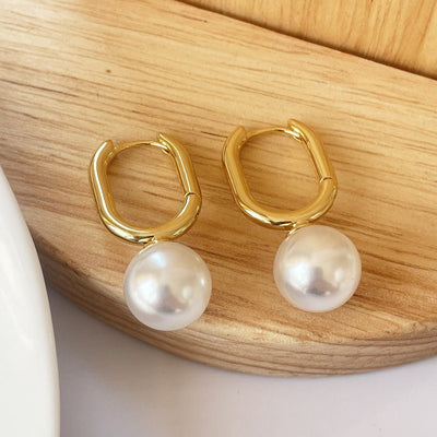 Simple Retro Pearl Earrings For Women - Zambeel