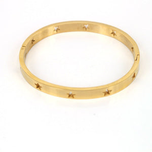 Simple Stainless Steel Hollow XINGX Bracelet - Zambeel
