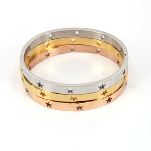 Simple Stainless Steel Hollow XINGX Bracelet - Zambeel