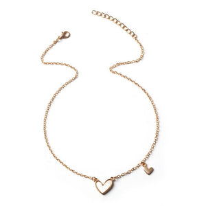 Simple Trend Street Snap Acrylic Heart Necklace Clavicle Chain Neck Chain Women - Zambeel