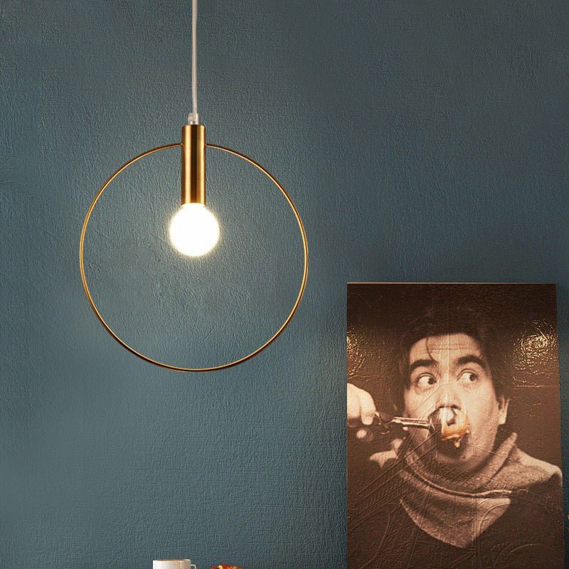 Simple Wrought Iron Post - Modern Chandelier - Zambeel