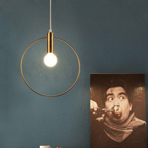 Simple Wrought Iron Post - Modern Chandelier - Zambeel