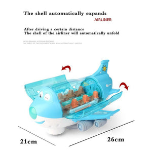 Simulation Model 360 Rotating Music Light Children's Toy Airplane - Zambeel