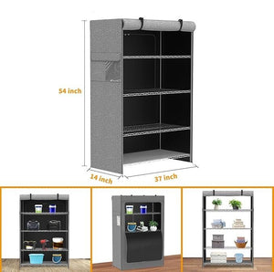 Single Zipper Double Rod Wardrobe - Zambeel