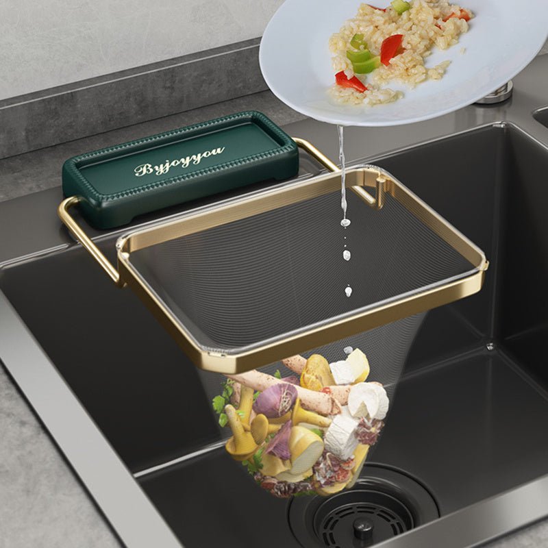 Sink Filter Rack Kitchen Foldable Sink Strainer Mesh Bag Stand Waste Garbage Net Shelf Anti - Clogging Disposable Garbage Mesh Bag - Zambeel