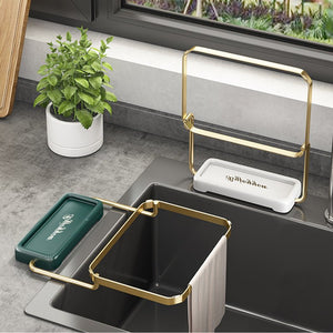 Sink Filter Rack Kitchen Foldable Sink Strainer Mesh Bag Stand Waste Garbage Net Shelf Anti - Clogging Disposable Garbage Mesh Bag - Zambeel