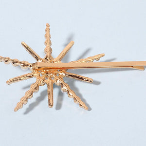 Six - Pointed Star Shape Rhinestone Clip - Zambeel