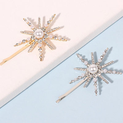 Six - Pointed Star Shape Rhinestone Clip - Zambeel