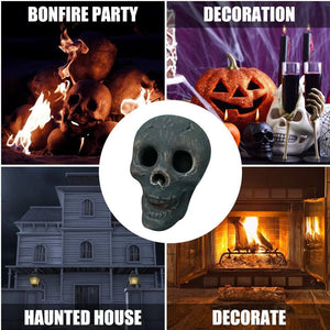 Skull Halloween Barbecue Fire Ornament Design Decoration - Zambeel