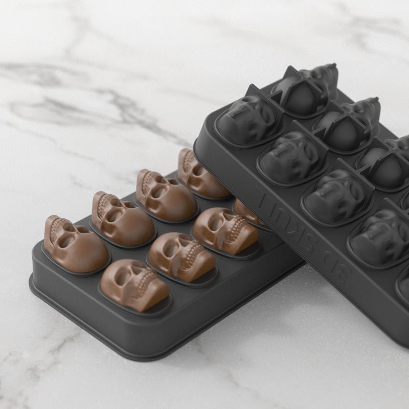 Skull Head Ice Checker Chocolate Mold - Zambeel