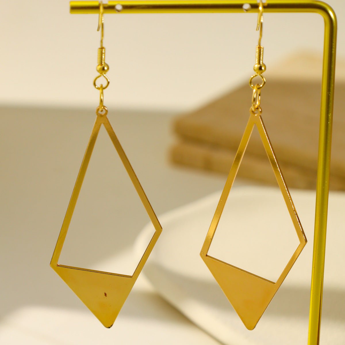 Sleek Perforated Metal Earrings With A Premium Versatile Design For Women - Zambeel