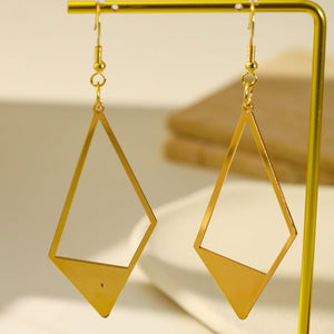 Sleek Perforated Metal Earrings With A Premium Versatile Design For Women - Zambeel