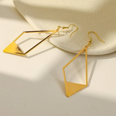 Sleek Perforated Metal Earrings With A Premium Versatile Design For Women - Zambeel