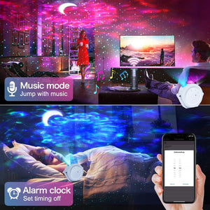 Sleeping Light Bedroom Bedside Table Lamp Starry Sky LED Mo - Zambeel