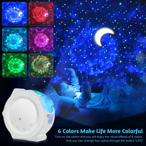 Sleeping Light Bedroom Bedside Table Lamp Starry Sky LED Mo - Zambeel