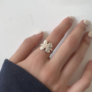 Small Balls Fringe Tape Pendant Open Ring - Zambeel