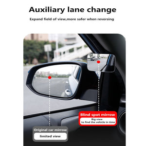 Small Round Mirrors For The Blind Spot Of Front And Rear Wheels - Zambeel
