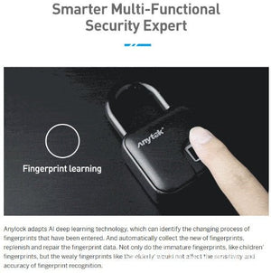 Smart Lock Waterproof L3 Fingerprint Padlock - Zambeel