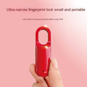 Smart USB Rechargeable Fingerprint Code Lock Easy To Carry Backpack Fingerprint Lock For Gym School Locker House Door Travel Luggage Backpack - Zambeel