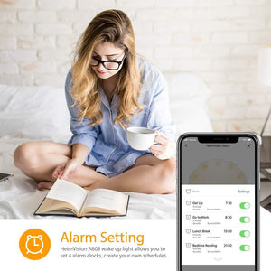 Smart Version APP Controlled WIFI 7 Color Changing Digital Wake Up Light - Zambeel