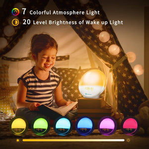 Smart Version APP Controlled WIFI 7 Color Changing Digital Wake Up Light - Zambeel