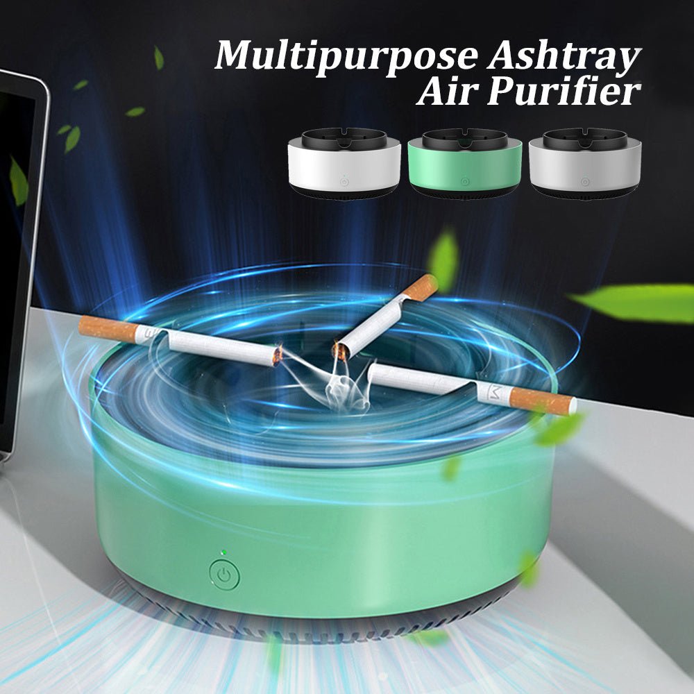Smoke Removal Air Purification Ashtray Anion Purification Practical Automatic Purifier Ashtray Portable Gadgets For Car Ashtray - Zambeel