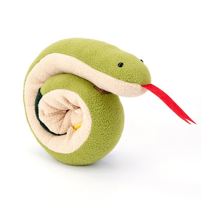 Snake Snuffle Toy For Dogs Pet Slow Feeder, Feeder Puzzle, Nosework Toys, Dog Enrichment Puzzle - Zambeel