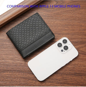 Snakeskin Pattern Men's Short Wallet - Zambeel